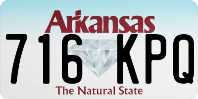 AR license plate 716KPQ