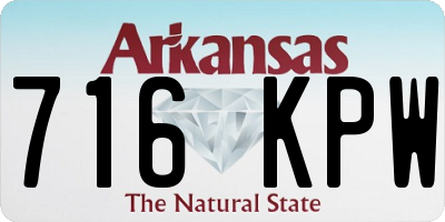 AR license plate 716KPW