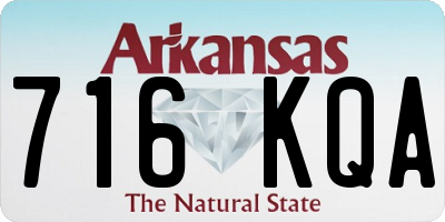 AR license plate 716KQA