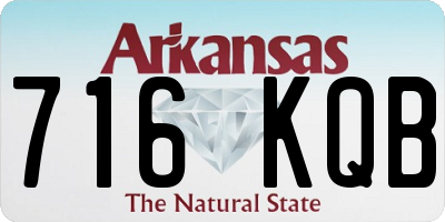 AR license plate 716KQB