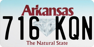 AR license plate 716KQN