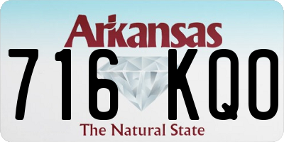 AR license plate 716KQO