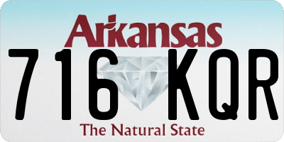 AR license plate 716KQR
