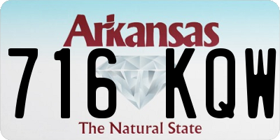 AR license plate 716KQW