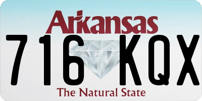 AR license plate 716KQX