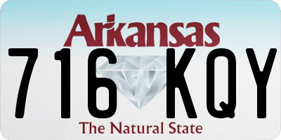 AR license plate 716KQY