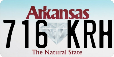 AR license plate 716KRH
