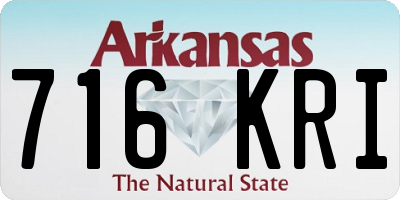 AR license plate 716KRI