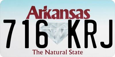 AR license plate 716KRJ