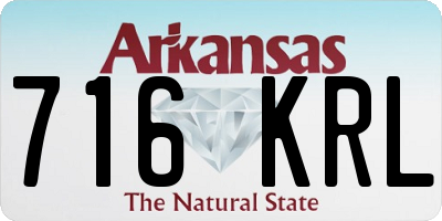 AR license plate 716KRL