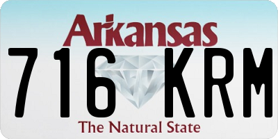 AR license plate 716KRM