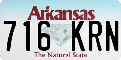 AR license plate 716KRN