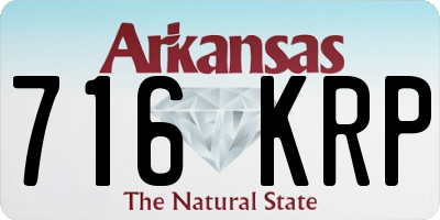 AR license plate 716KRP