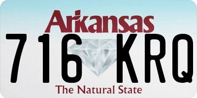AR license plate 716KRQ