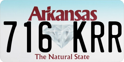 AR license plate 716KRR