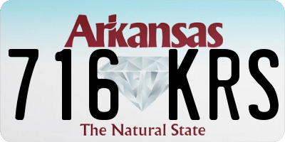 AR license plate 716KRS
