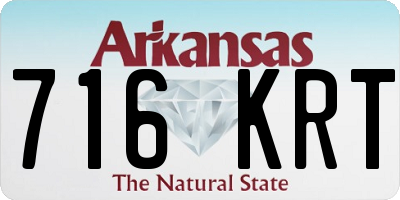 AR license plate 716KRT