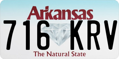 AR license plate 716KRV