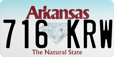 AR license plate 716KRW