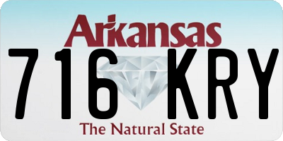 AR license plate 716KRY