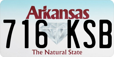 AR license plate 716KSB