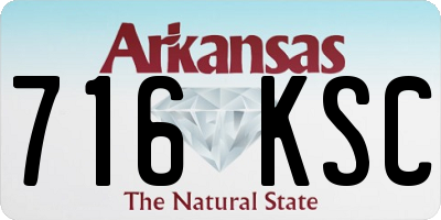 AR license plate 716KSC