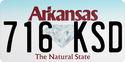 AR license plate 716KSD