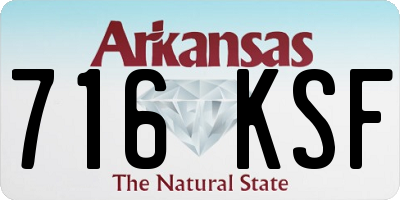 AR license plate 716KSF