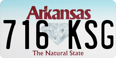AR license plate 716KSG