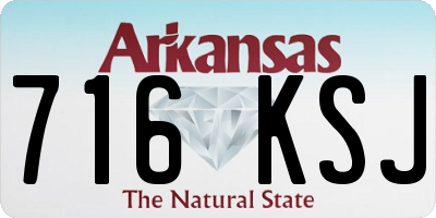 AR license plate 716KSJ