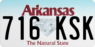 AR license plate 716KSK