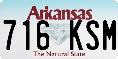 AR license plate 716KSM