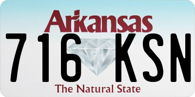 AR license plate 716KSN