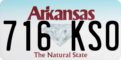 AR license plate 716KSO