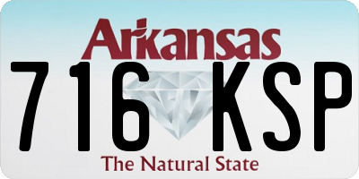 AR license plate 716KSP