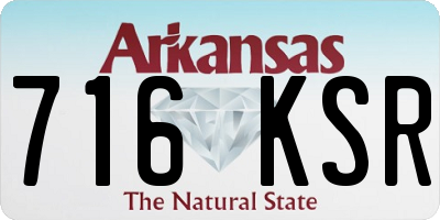AR license plate 716KSR