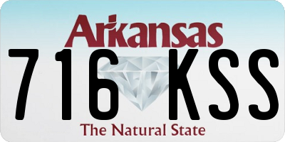 AR license plate 716KSS