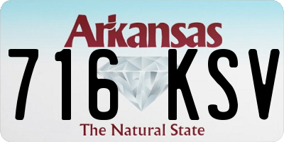 AR license plate 716KSV