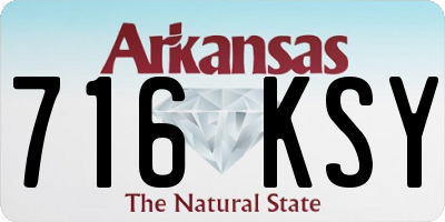 AR license plate 716KSY
