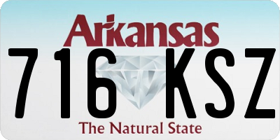 AR license plate 716KSZ
