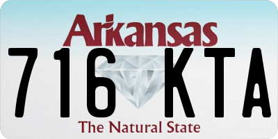 AR license plate 716KTA