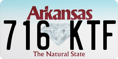 AR license plate 716KTF
