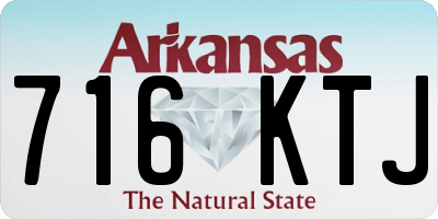 AR license plate 716KTJ