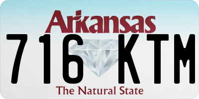 AR license plate 716KTM