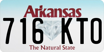 AR license plate 716KTO