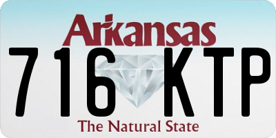 AR license plate 716KTP