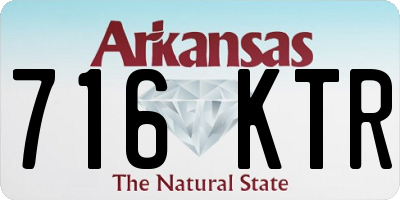 AR license plate 716KTR