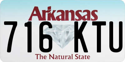 AR license plate 716KTU