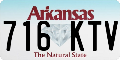 AR license plate 716KTV