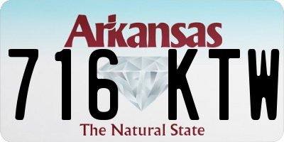 AR license plate 716KTW